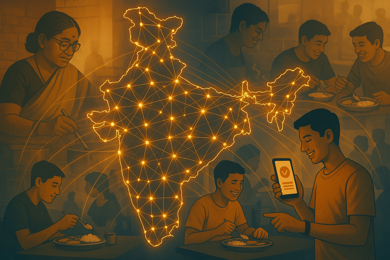 Network of connected food services across India